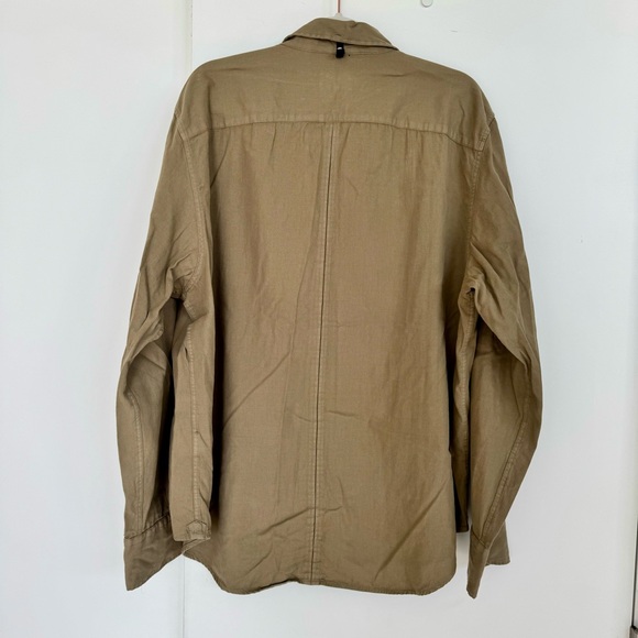 Rag & Bone Men’s Fit 2 Long Sleeve Button Down Collared Shirt in Tan Olive Beige - Picture 9 of 16